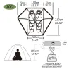 NATUREHIKE Cloud Peak: Lekki namiot dwuosobowy do wędrówek i biwakowania
